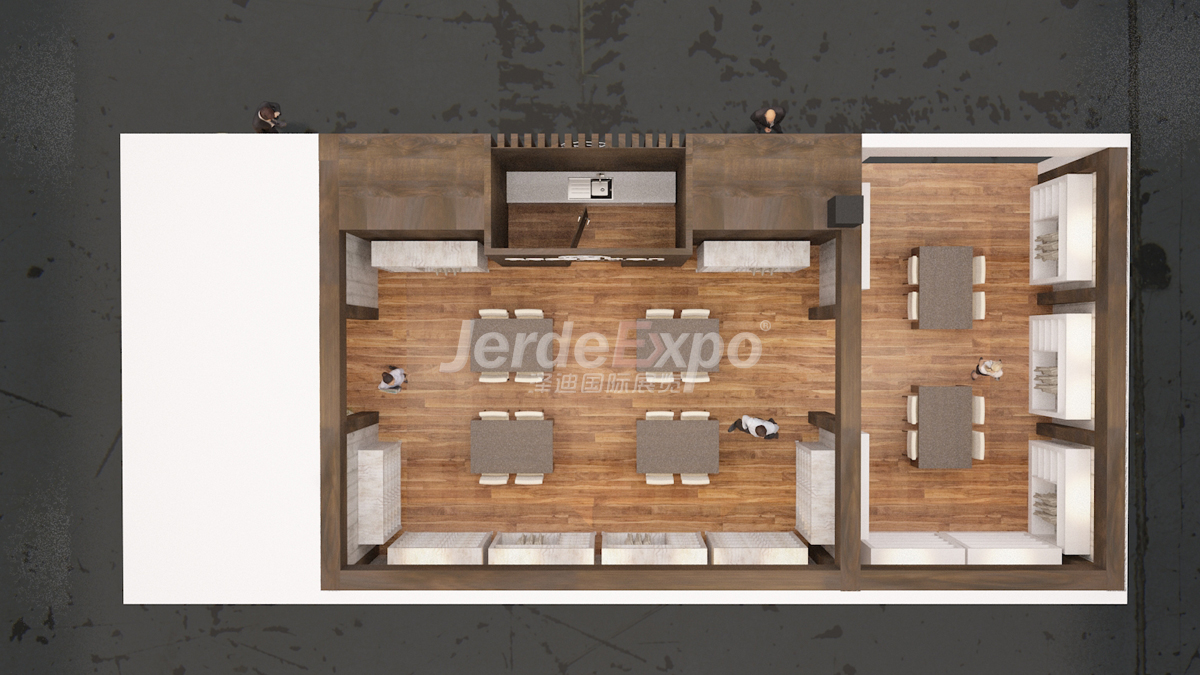 國(guó)外家具展廳鳥瞰