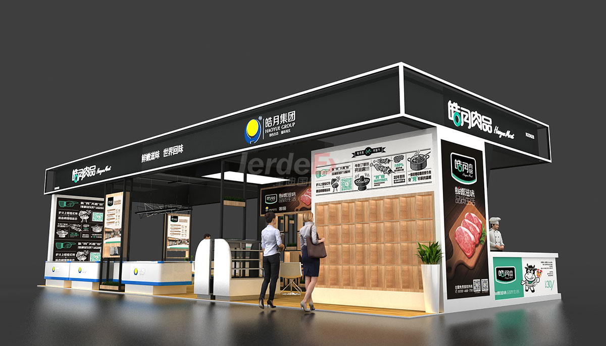餐飲展會展位設(shè)計(jì)效果圖